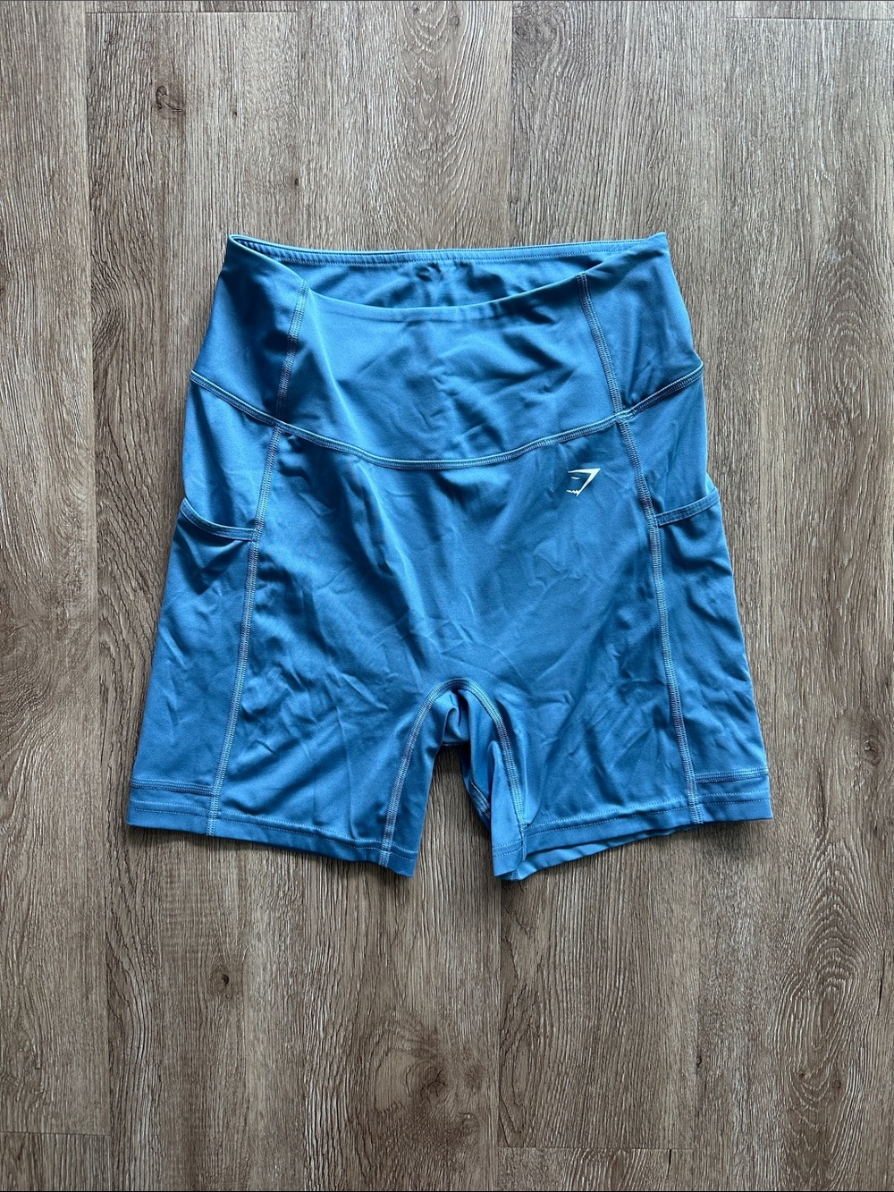 Gymshark Pocket Shorts Denim Blue Medium Athletic Workout